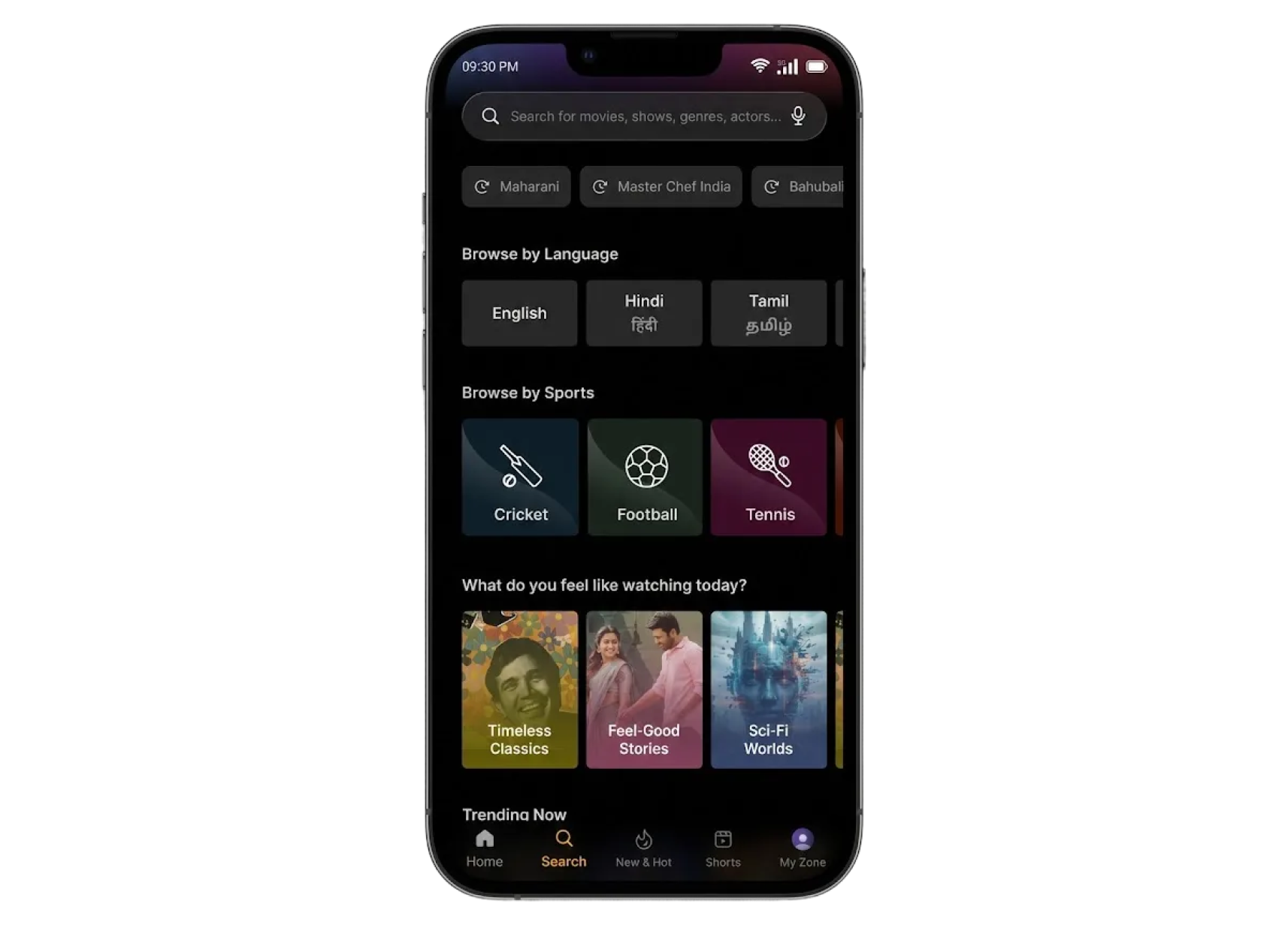 First iteration with organized categories